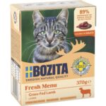 Bozita Kattennatvoer Hapjes in Saus met Lam 370 g
