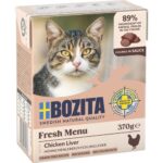 Bozita Tetra Recart Kattennatvoer Hapjes in Saus met Kippenlever 370 g