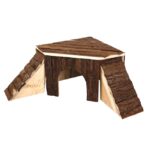 Knaagdierhuis van Echt Hout met 2 Ladders 48 x 48 x 21 cm – Karlie 84281-VAR