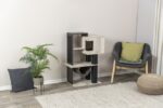 Krabpaal met Hangmat en Grot in Grijs Zwart – Trixie CityStyle - Afbeelding 5