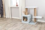 Kattenkrabpaal met Grot en Ligplateau in Saliegroen – Trixie Elena - Afbeelding 3