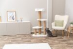Kattenkrabpaal met Ligbed in Beige – Trixie Lonni - Afbeelding 3