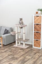 Krabpaal met Knus Bed in Taupe – Trixie Sienna - Afbeelding 3