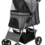 Honden- en Kattenbuggy met 4 Wielen, Taupe – Trixie 28959-TRXI