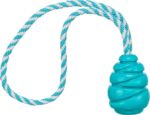Drijvend Hondenspeelgoed van TPR in petrol – Trixie Super Strong Jumper