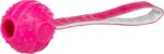 Drijvende Hondenbal met Band, Roze, – Trixie Soft & Strong