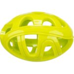 Hondenrugbybal van TPE met Honingraatstructuur in Lime, 11 cm – Trixie 33544-TRXI