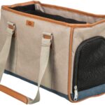 Draagtas voor Honden en Katten met Boven- en Vooropening, Zandkleur – Trixie Elisa