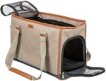 Draagtas voor Honden en Katten met Boven- en Vooropening, Zandkleur – Trixie Elisa - Afbeelding 3
