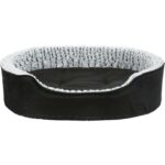 Ovaal Orthopedisch Hondenbed met Memory Foam Zwart-Grijs – Trixie Vital Bed Lino - Afbeelding 2