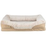 Orthopedisch Hondenbed met Vast Kussen Beige – Trixie Vital Bett Lino Soft
