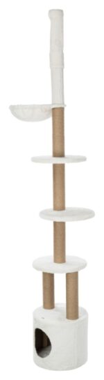 Plafondhoge Krabpaal met Hangmat en Hol Wit – Trixie Aurelio - Afbeelding 2