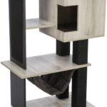 Krabpaal met Hangmat en Grot in Grijs Zwart – Trixie CityStyle