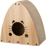 Kattenkrabhuis van Krabkarton en MDF met Kattenkruid – Trixie 48025-TRXI