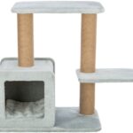 Kattenkrabpaal met Grot en Ligplateau in Saliegroen – Trixie Elena