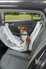 Smalle Autostoelbeschermdeken Grijs-Zwart – Trixie 13242-TRXI - Afbeelding 2