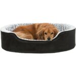 Ovaal Orthopedisch Hondenbed met Memory Foam Zwart-Grijs – Trixie Vital Bed Lino - Afbeelding 3