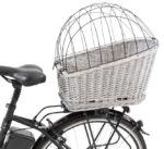 Hondenfietsmand voor Bagagedrager van Wilgentenen, Grijs – Trixie 13114-TRXI - Afbeelding 4