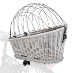 Hondenfietsmand voor Bagagedrager van Wilgentenen, Grijs – Trixie 13114-TRXI