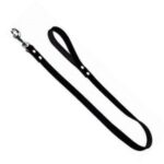 Leren Hondenriem Zwart met Handslus 18 mm 100 cm – Hunter 41061-HUN-VAR